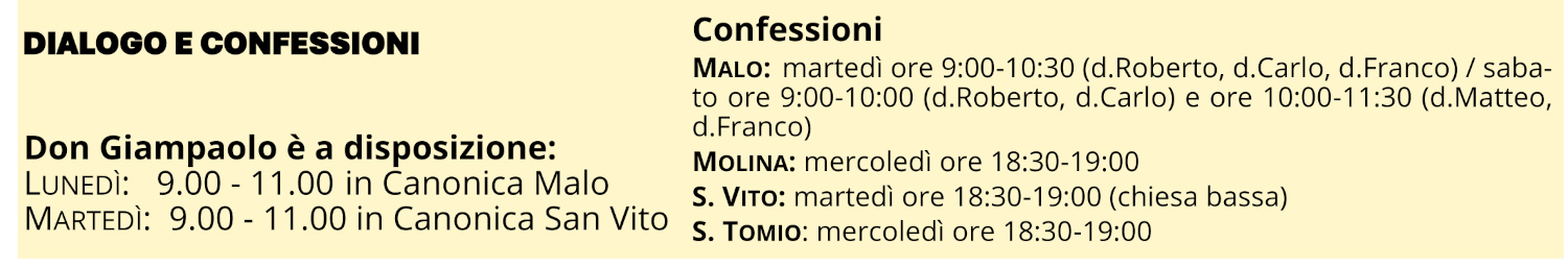 0476 Confessioni colloqui orari